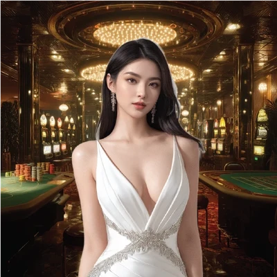 Slot machine jackpot win with flashing lights